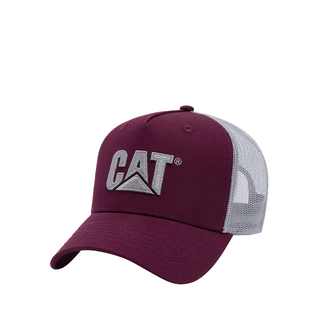 Gorra Trucker 2D Logo unisex color vino