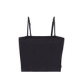 Camiseta Rib Tube para mujer color negro