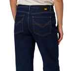 Jeans slim Relaxed Cuff para mujer color navy