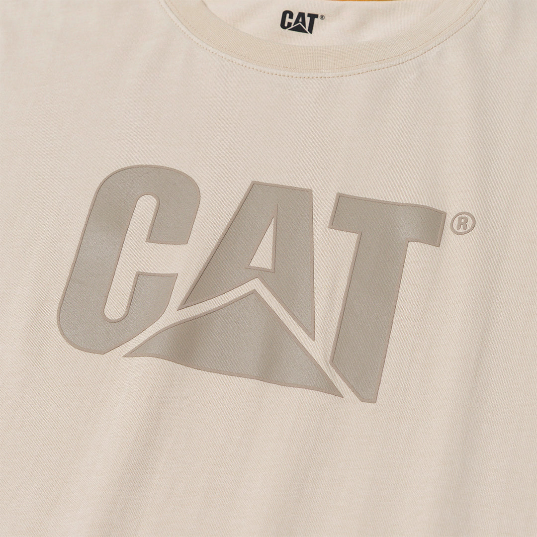 Camiseta Caterpillar para hombre color crema