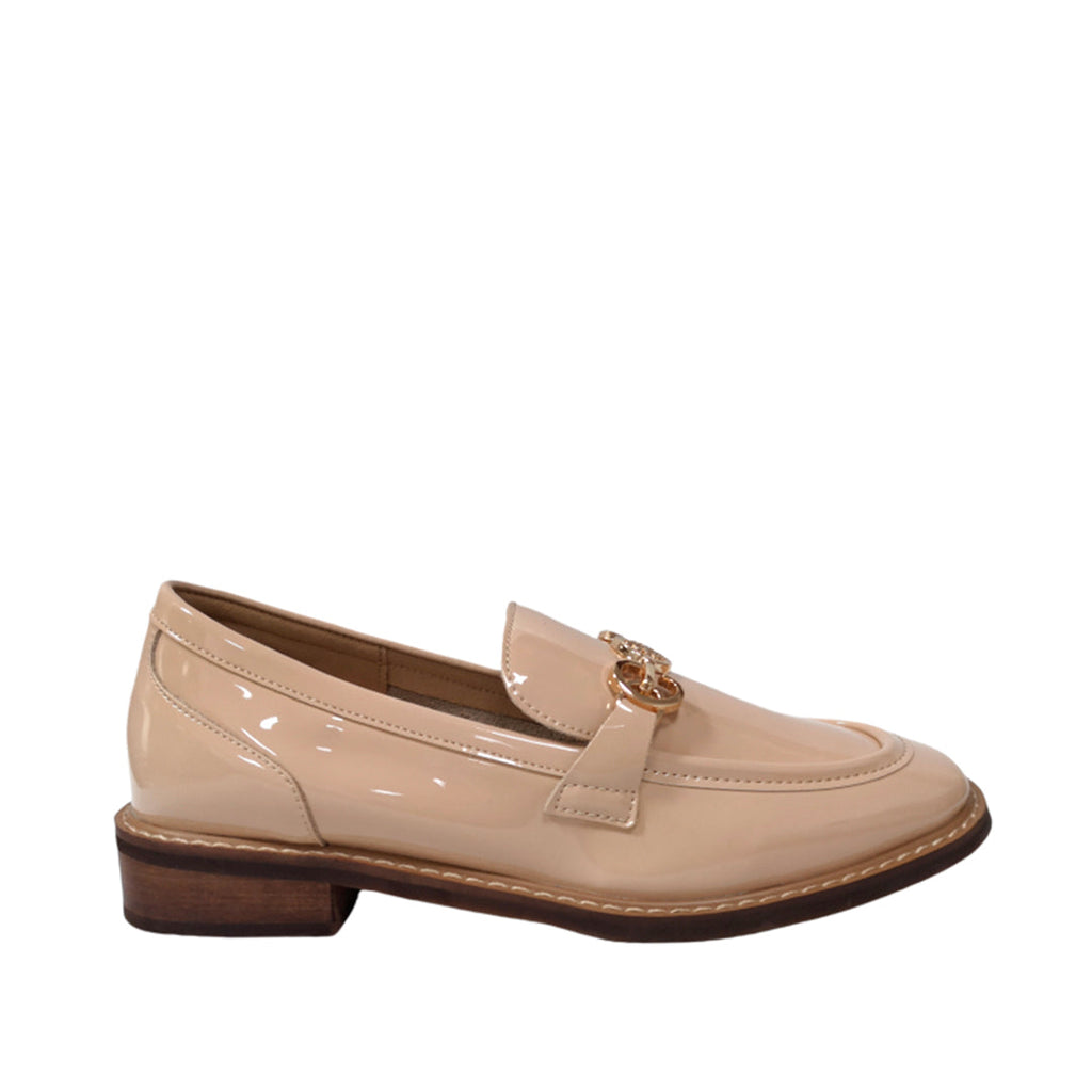Mocasines Alina para mujer color nude
