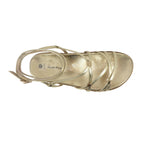 Sandalias flats Daisy dorado para Mujer