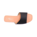 Sandalias flat Roxmir - Negro - Para Mujer